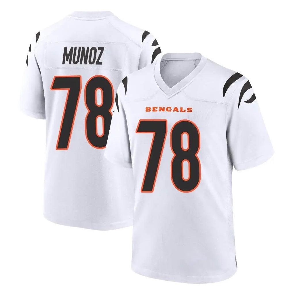Vanessashop C.Bengals #78 Anthony Munoz Player White Home Game Stitched Jerseys
