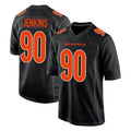 Vanessashop C.Bengals #90 Kris Jenkins Jr Player Black Fashion Game Stitched Jerseys