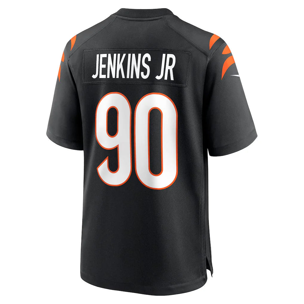 Vanessashop C.Bengals #90 Kris Jenkins Jr Player Black Home Game Stitched Jerseys