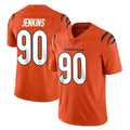 Vanessashop C.Bengals #90 Kris Jenkins Jr Player Orange Vapor Untouchable Limited Home Game Stitched Jerseys
