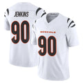 Vanessashop C.Bengals #90 Kris Jenkins Jr Player White Vapor F.U.S.E. Limited Home Game Stitched Jerseys