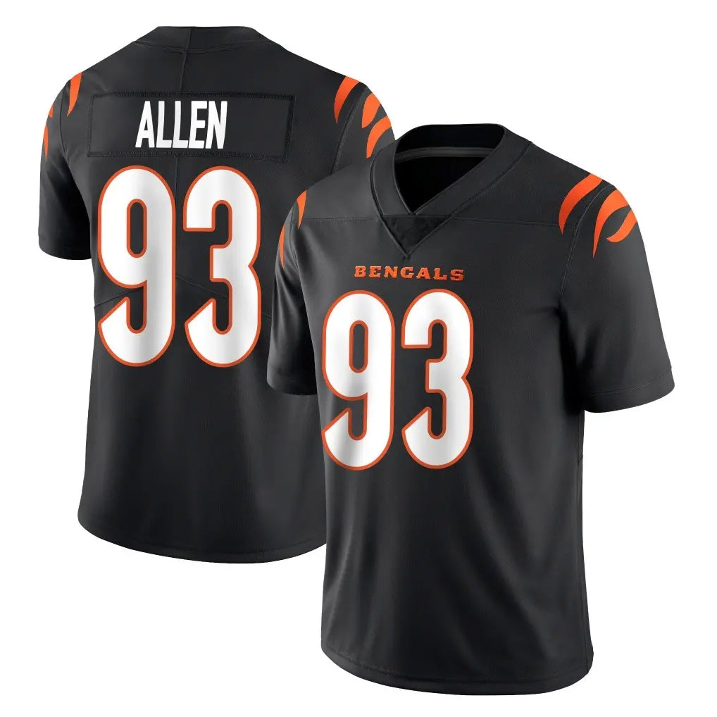 Vanessashop C.Bengals #93 Jonathan Allen Player Black Vapor Untouchable Limited Home Game Stitched Jerseys
