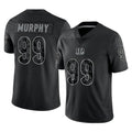 Vanessashop C.Bengals #99 Myles Murphy Player Black Reflective Limited Game Stitched Jerseys