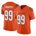 Vanessashop C.Bengals #99 Myles Murphy Player Orange Vapor F.U.S.E. Limited Home Game Stitched Jerseys