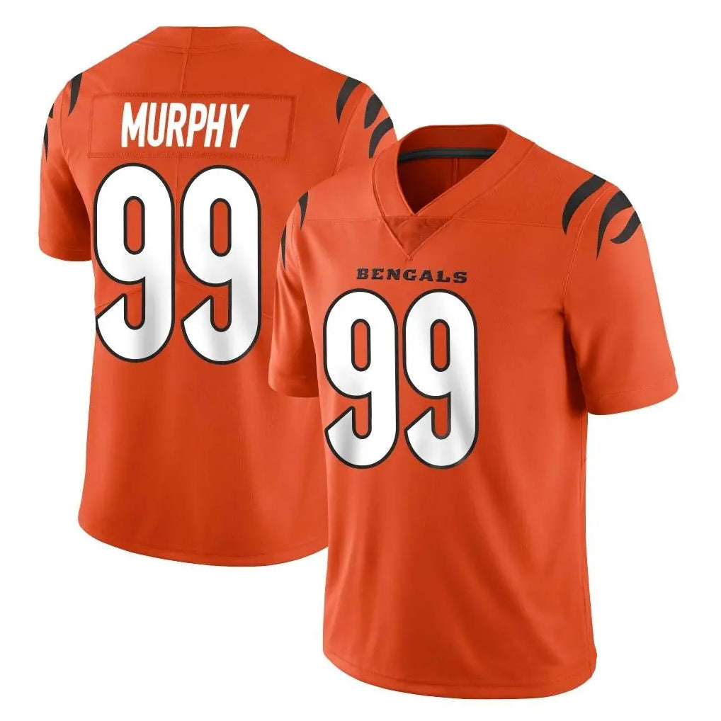 Vanessashop C.Bengals #99 Myles Murphy Player Orange Vapor Untouchable Limited Home Game Stitched Jerseys