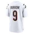Vanessashop C.Bengals #9 Joe Burrow Player White Home Game Stitched Jerseys