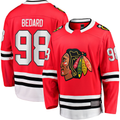 Vanessashop C.Blackhawks #98 Connor Bedard Red Home Breakaway Player Jerseys