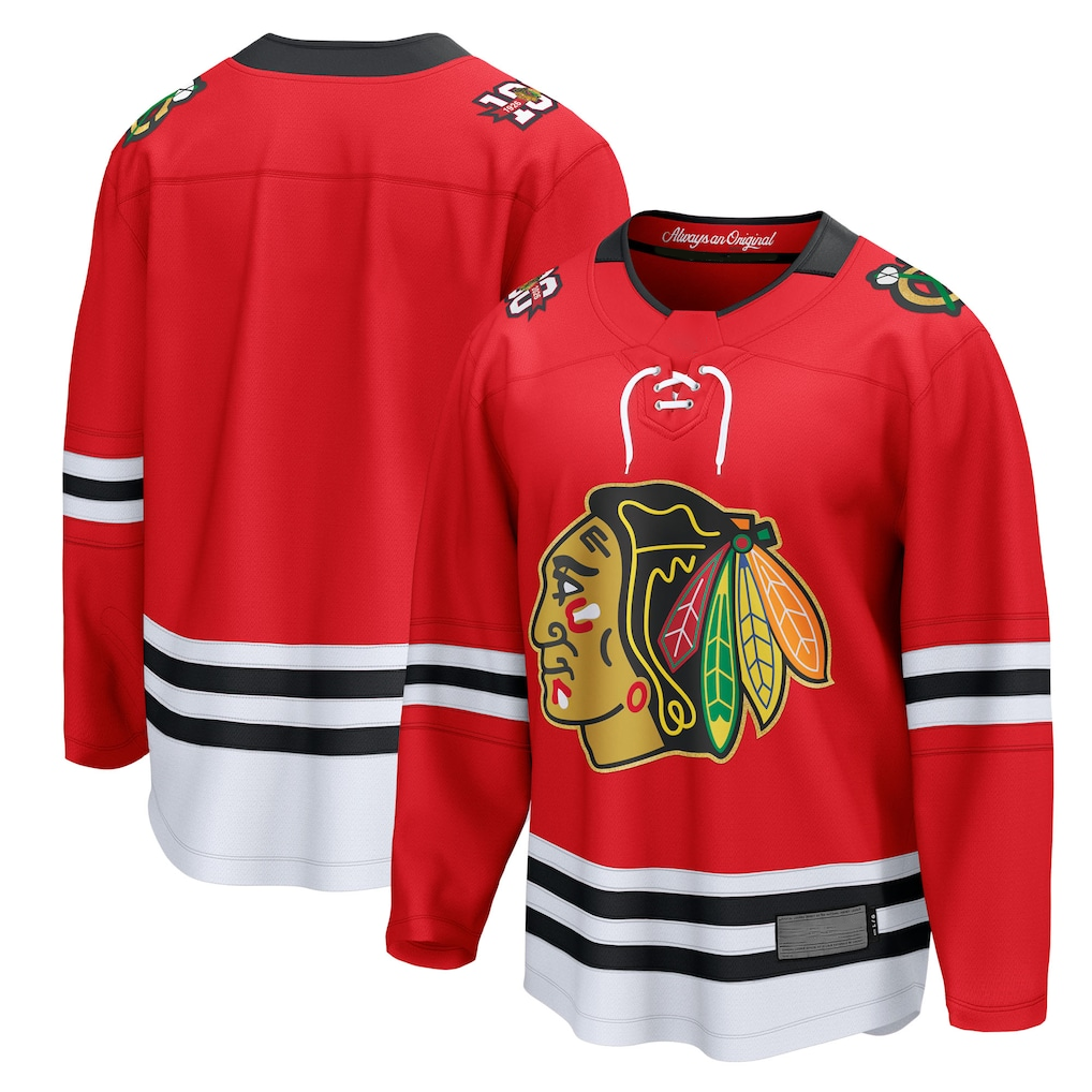 Vanessashop C.Blackhawks Red Centennial Breakaway Jerseys
