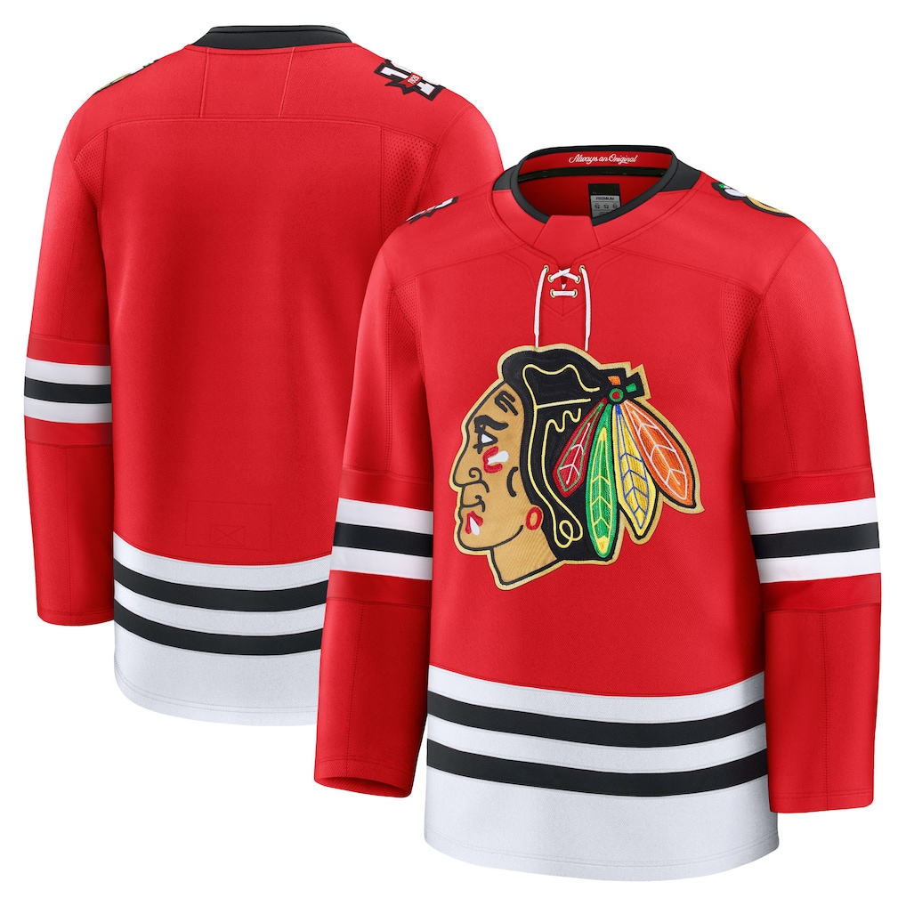Vanessashop C.Blackhawks Red Centennial Premium Jerseys