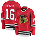 Vanessashop C.Blackhawks #16 Eddie Olczyk Red Premier Breakaway Retired Player Jerseys