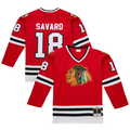 Vanessashop C.Blackhawks #18 Denis Savard Scarlet 1980-81 Power Play Jerseys