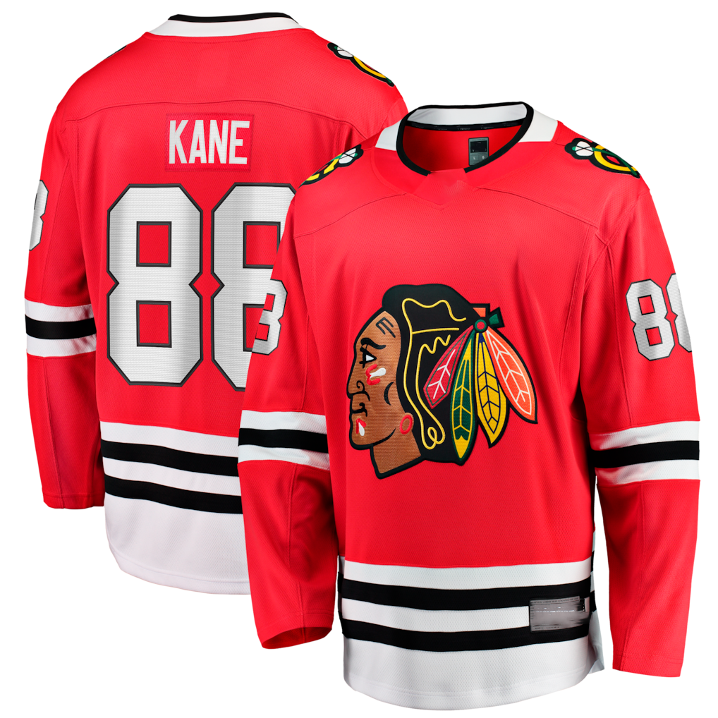 Vanessashop C.Blackhawks #88 Patrick Kane Red Home Breakaway Jerseys