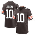 Vanessashop C.Browns #10 Quinshon Judkins Player Brown Home Game Stitched Jerseys