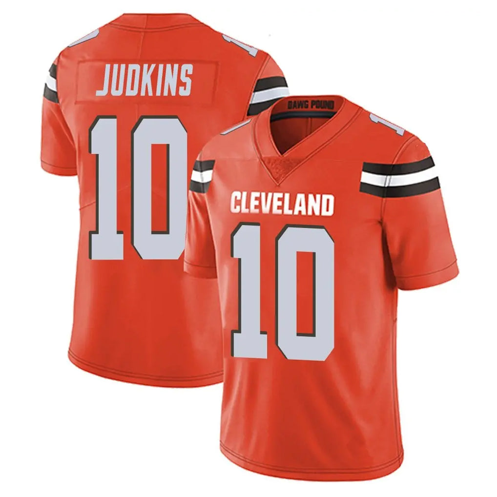 Vanessashop C.Browns #10 Quinshon Judkins Player Orange Alternate Vapor Untouchable Limited Home Game Stitched Jerseys
