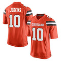 Vanessashop C.Browns #10 Quinshon Judkins Player Orange Home Game Stitched Jerseys