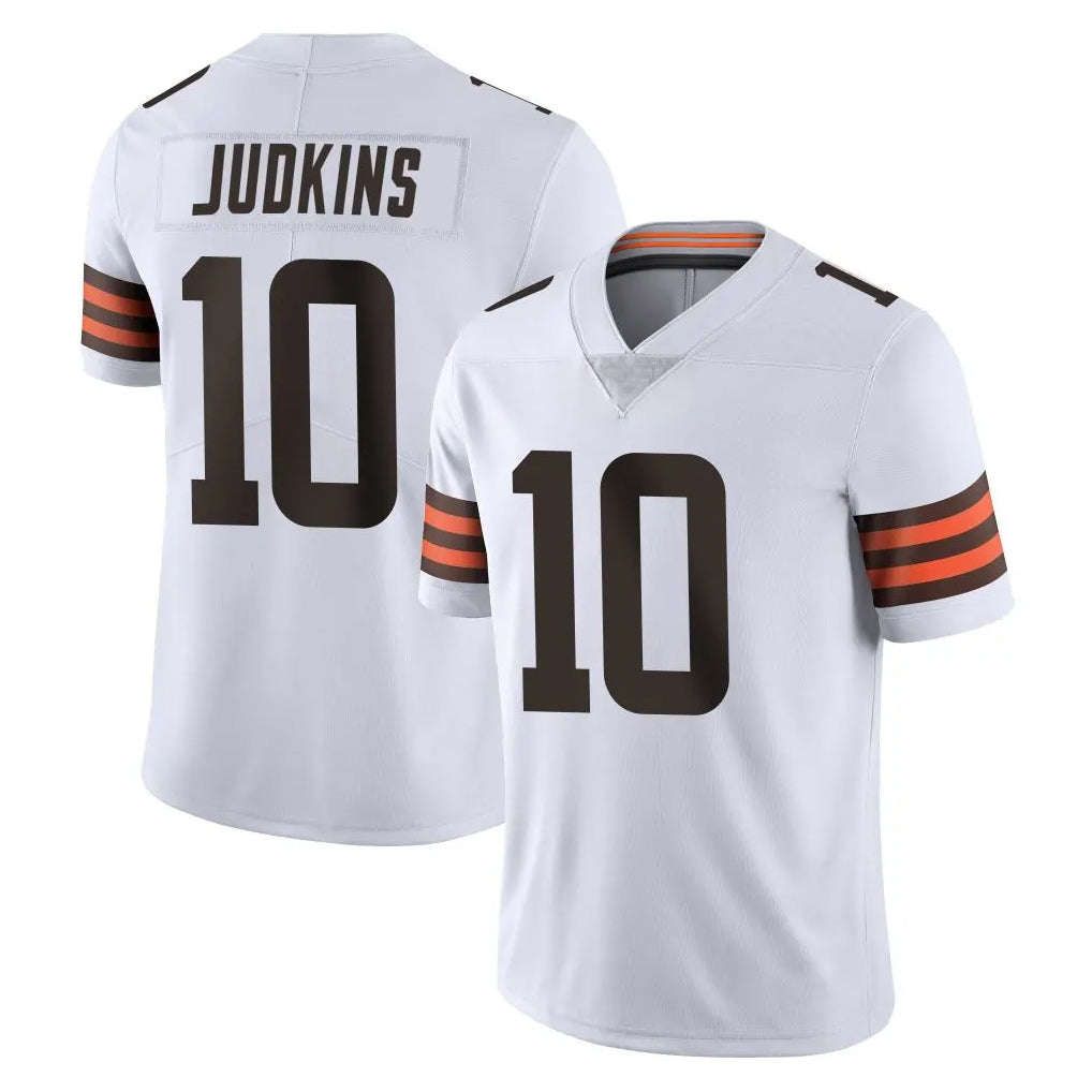 Vanessashop C.Browns #10 Quinshon Judkins Player White Vapor Untouchable Limited Home Game Stitched Jerseys
