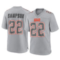 Vanessashop C.Browns #22 Dylan Sampson Player Gray Atmosphere Fashion Game Stitched Jerseys