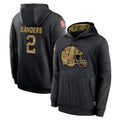 Vanessashop C.Browns #2 Shedeur Sanders Player Black Salute to Service Pullover Hoodies Limited Stitched Jerseys