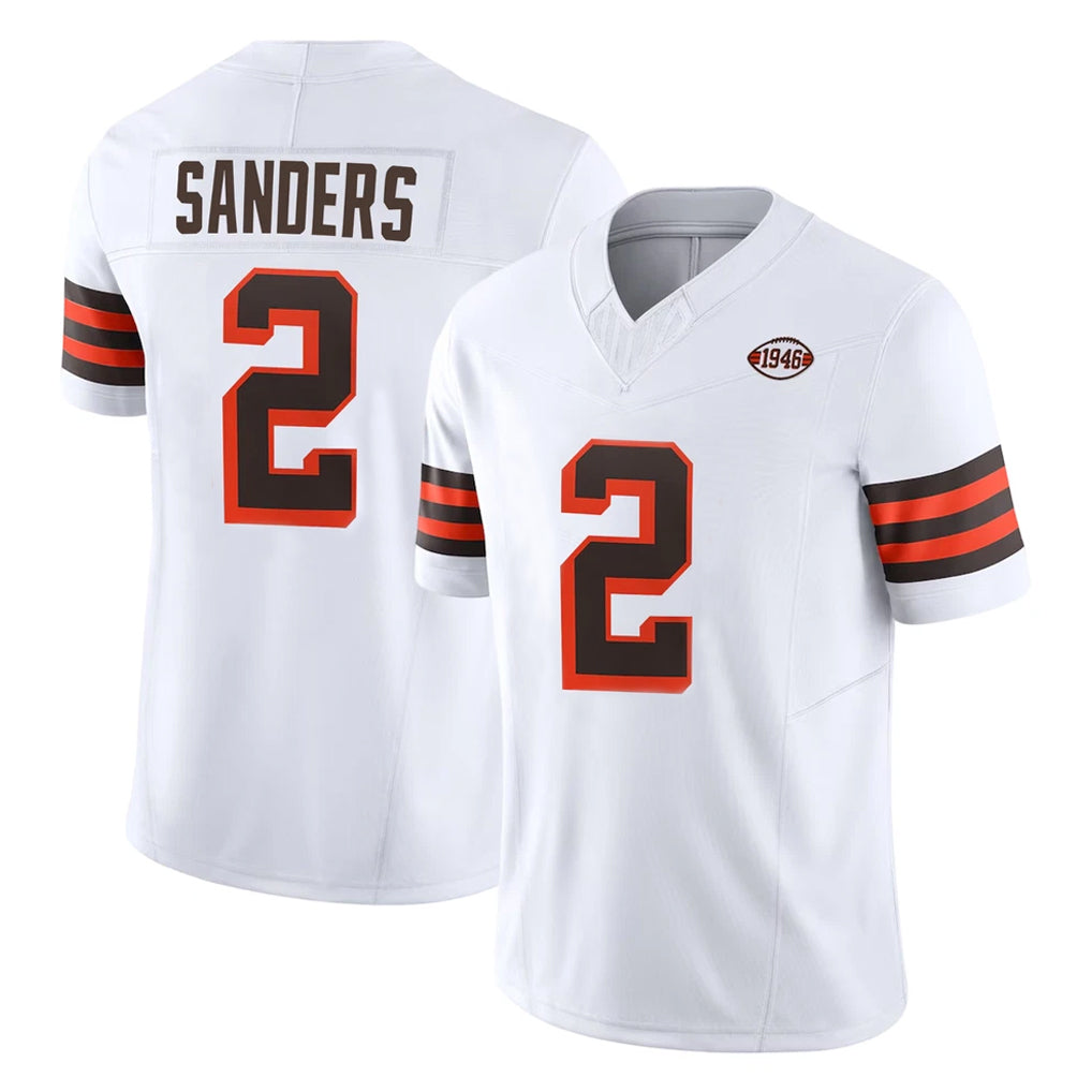Vanessashop C.Browns #2 Shedeur Sanders Player White Limited Vapor F.U.S.E. Alternate Game Stitched Jerseys