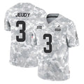 Vanessashop C.Browns #3 Jerry Jeudy Player Arctic Camo Salute to Service Limited Home Game Stitched Jerseys