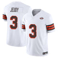 Vanessashop C.Browns #3 Jerry Jeudy Player White Limited Vapor F.U.S.E. Alternate Game Stitched Jerseys