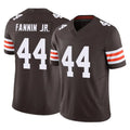 Vanessashop C.Browns #44 Harold Fannin Jr. Player Brown Vapor F.U.S.E. Limited Home Game Stitched Jerseys