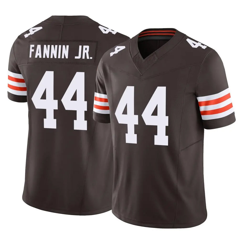 Vanessashop C.Browns #44 Harold Fannin Jr. Player Brown Vapor F.U.S.E. Limited Home Game Stitched Jerseys