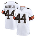 Vanessashop C.Browns #44 Harold Fannin Jr. Player White Home Game Stitched Jerseys