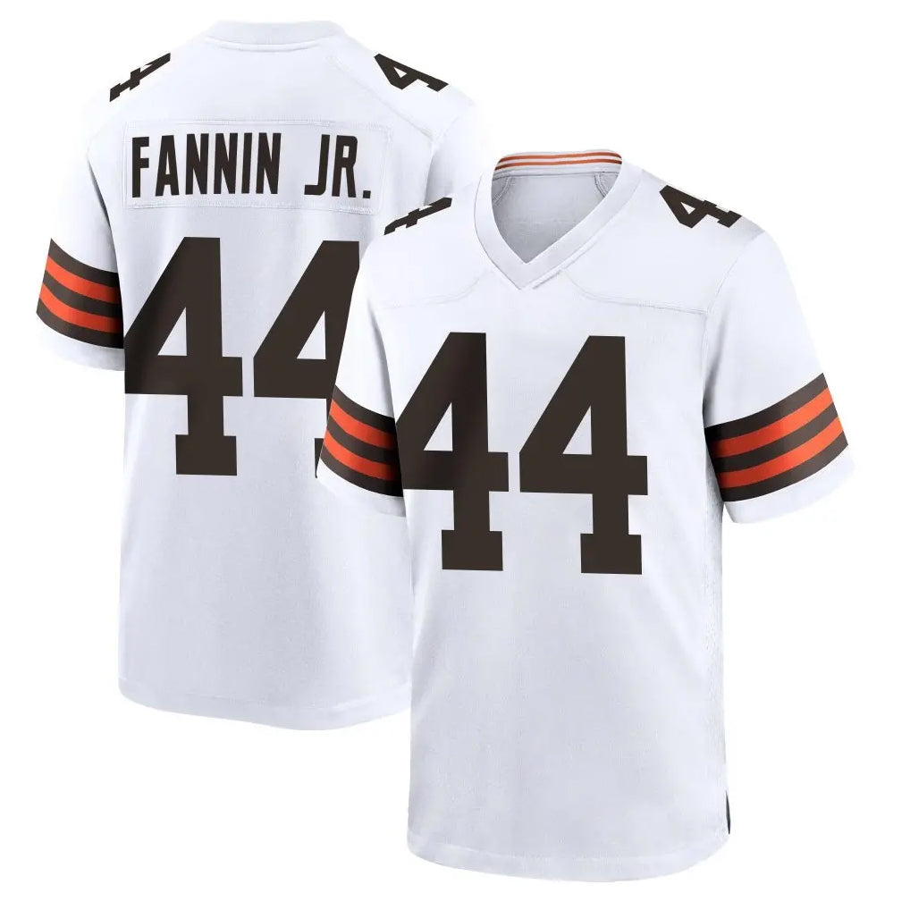 Vanessashop C.Browns #44 Harold Fannin Jr. Player White Home Game Stitched Jerseys
