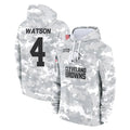 Vanessashop C.Browns #4 Deshaun Watson Player Arctic Camo Salute to Service Hoodies Limited Game Stitched Jerseys