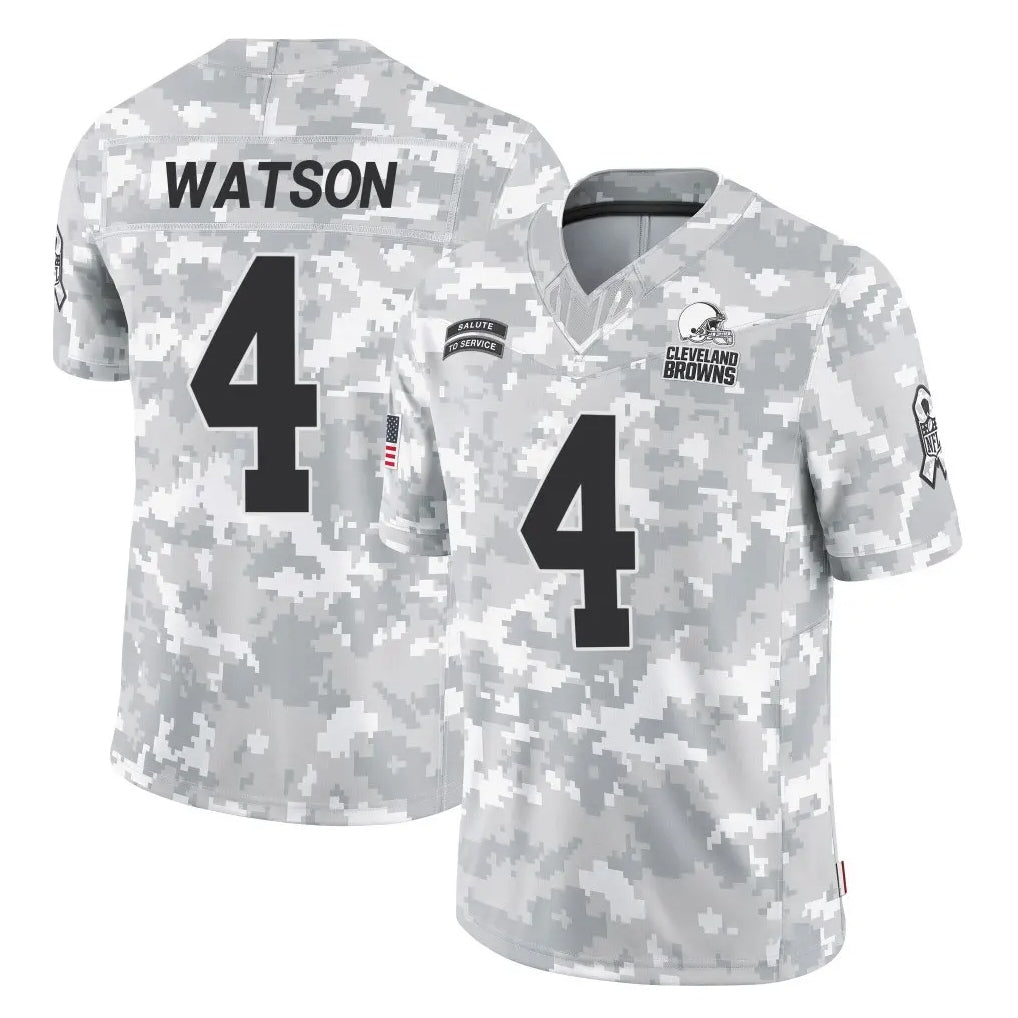 Vanessashop C.Browns #4 Deshaun Watson Player Arctic Camo Salute to Service Limited Home Game Stitched Jerseys