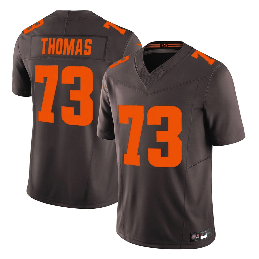 Vanessashop C.Browns #73 Joe Thomas Player Brown Limited Vapor F.U.S.E. Alternate Game Stitched Jerseys