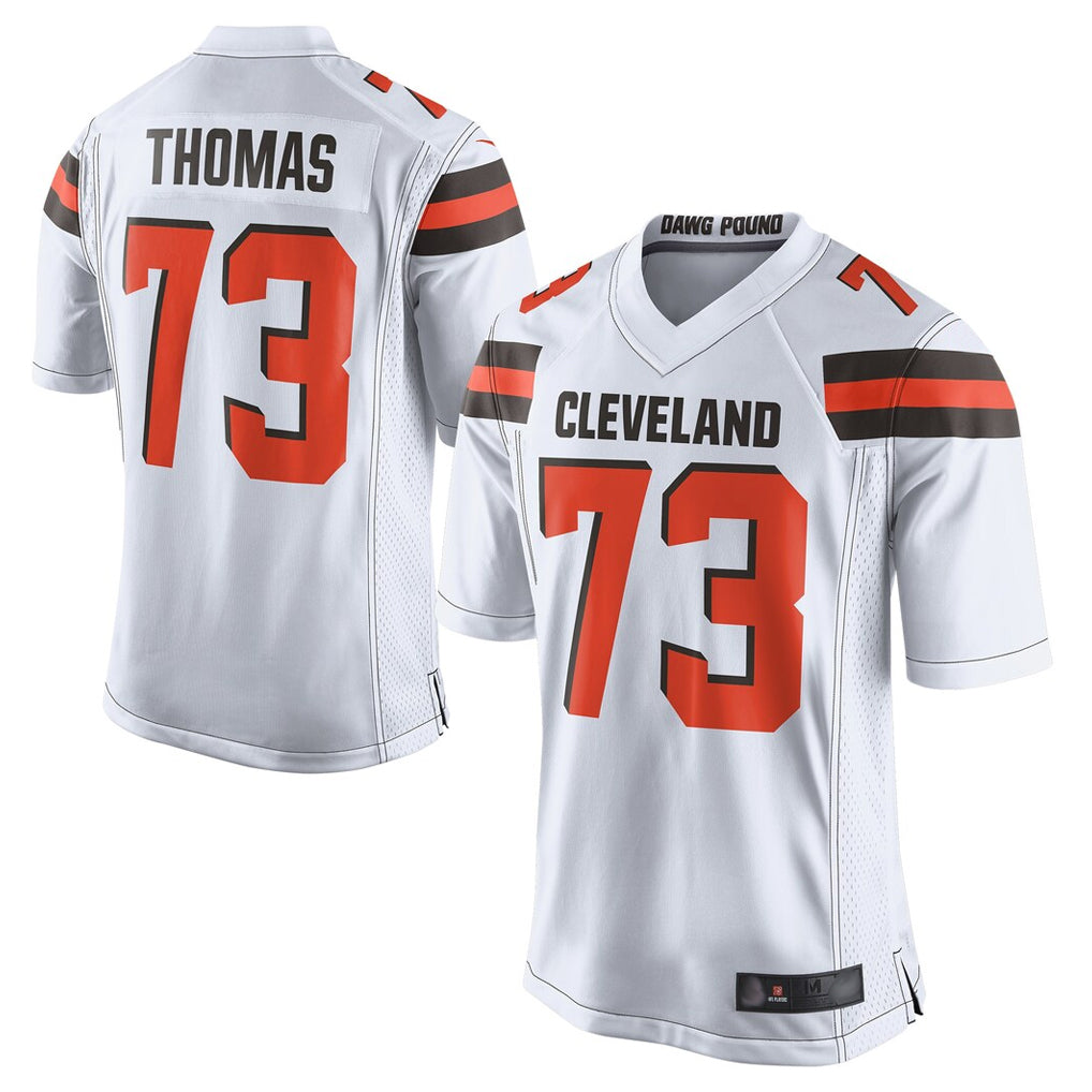 Vanessashop C.Browns #73 Joe Thomas Player White Limited Home Game Stitched Jerseys