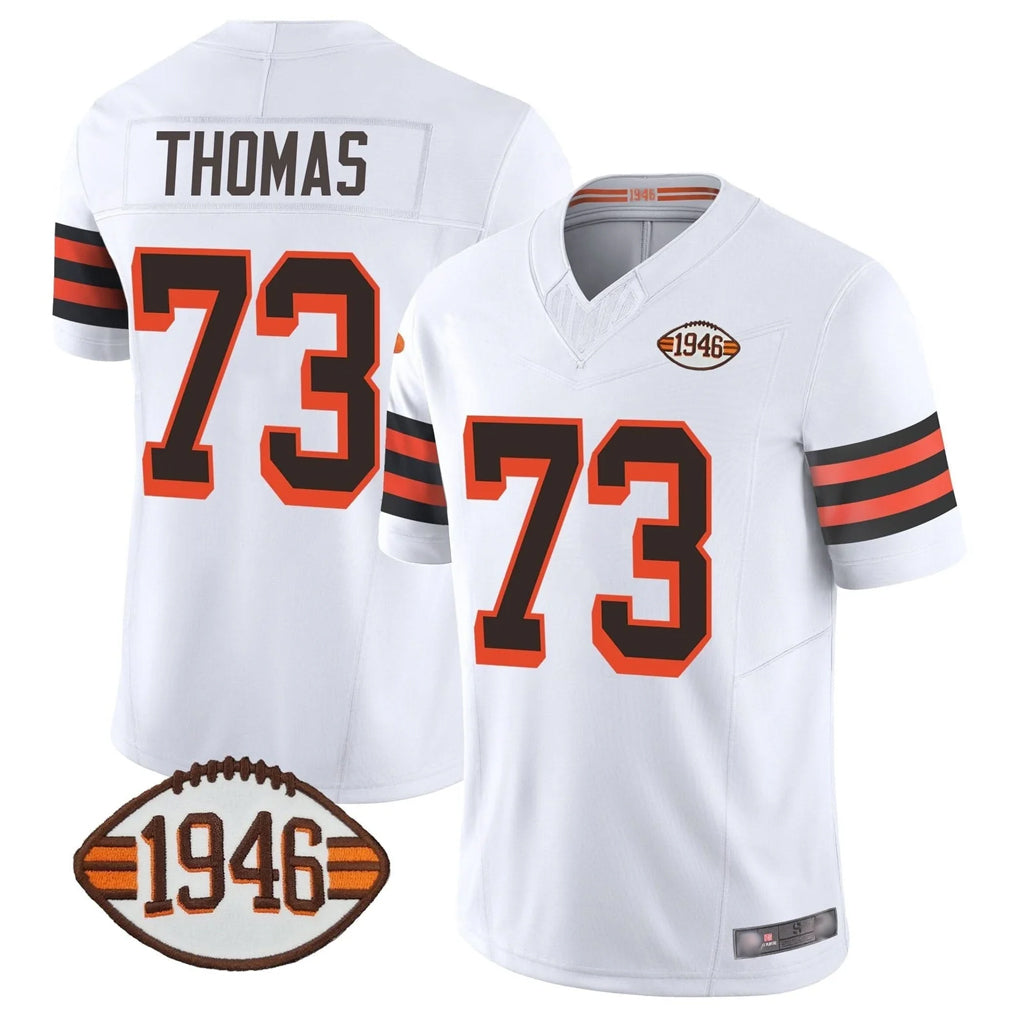 Vanessashop C.Browns #73 Joe Thomas Player White Limited Vapor F.U.S.E. Alternate Game Stitched Jerseys