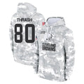 Vanessashop C.Browns #80 Jamari Thrash Player Arctic Camo Salute to Service Hoodies Limited Game Stitched Jerseys