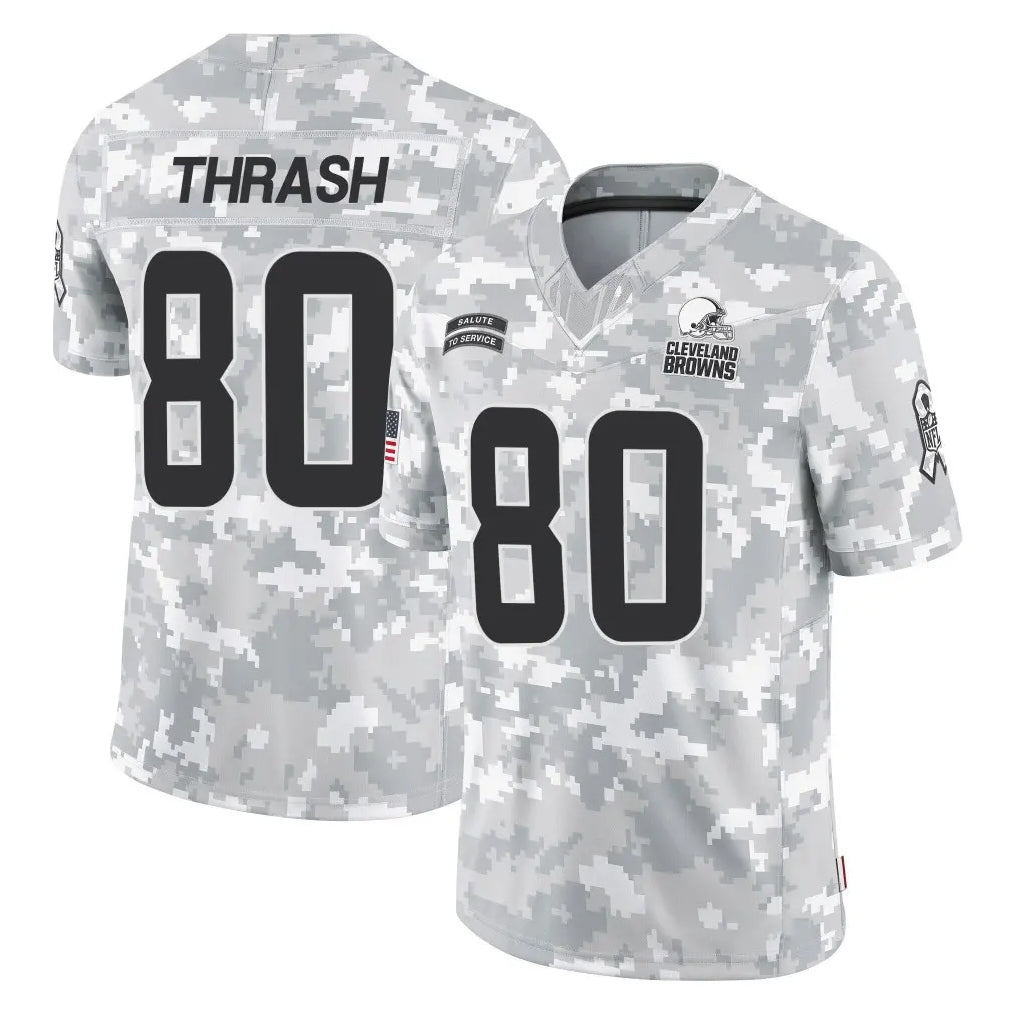 Vanessashop C.Browns #80 Jamari Thrash Player Arctic Camo Salute to Service Limited Home Game Stitched Jerseys
