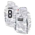 Vanessashop C.Browns #8 Jared Verse Player Arctic Camo Salute to Service Hoodies Limited Game Stitched Jerseys