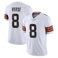 Vanessashop C.Browns #8 Jared Verse Player White Vapor Untouchable Limited Home Game Stitched Jerseys