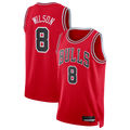 Vanessashop C.Bulls #8 Caleb Wilson Red 2026 Draft Swingman Jerseys - Icon Edition