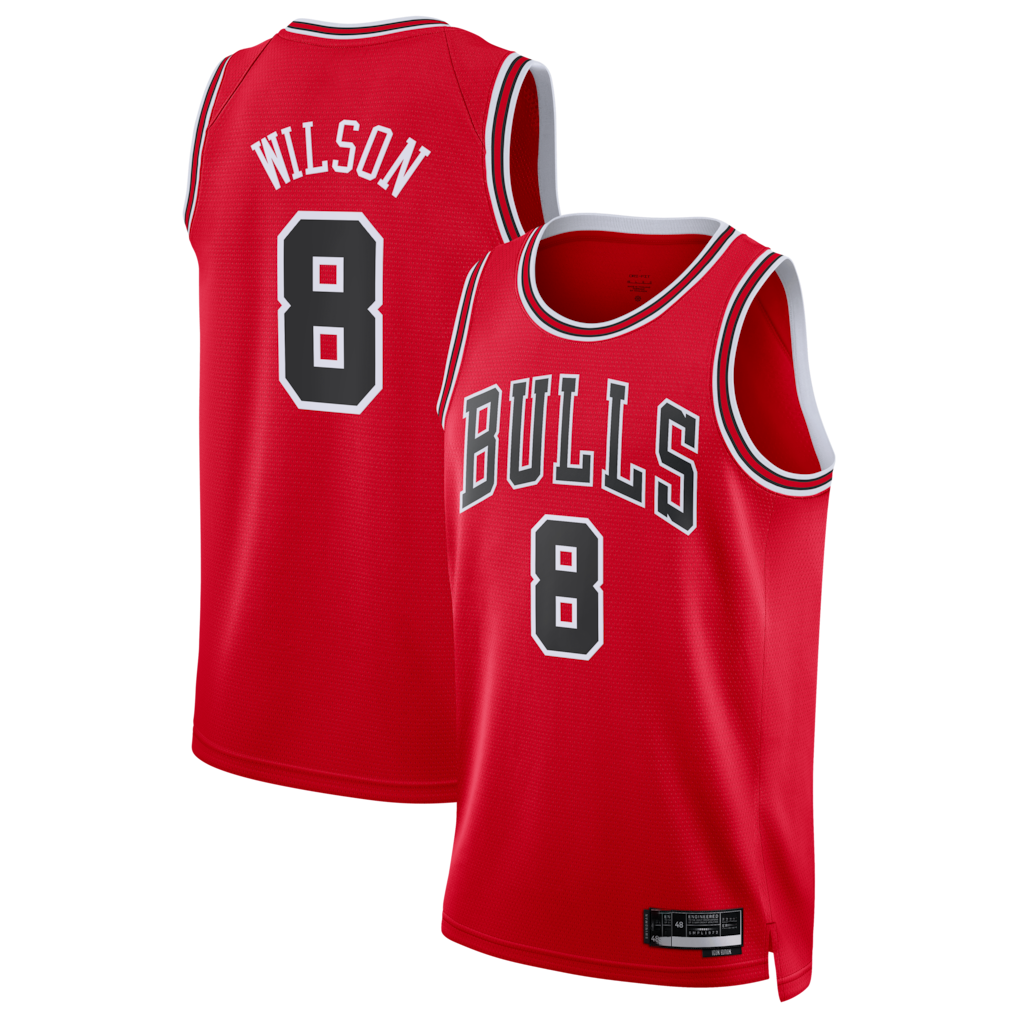 Vanessashop C.Bulls #8 Caleb Wilson Red 2026 Draft Swingman Jerseys - Icon Edition