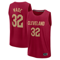 Vanessashop C.Cavaliers #32 Dean Wade  Wine Fast Break Player Jerseys - Icon Edition