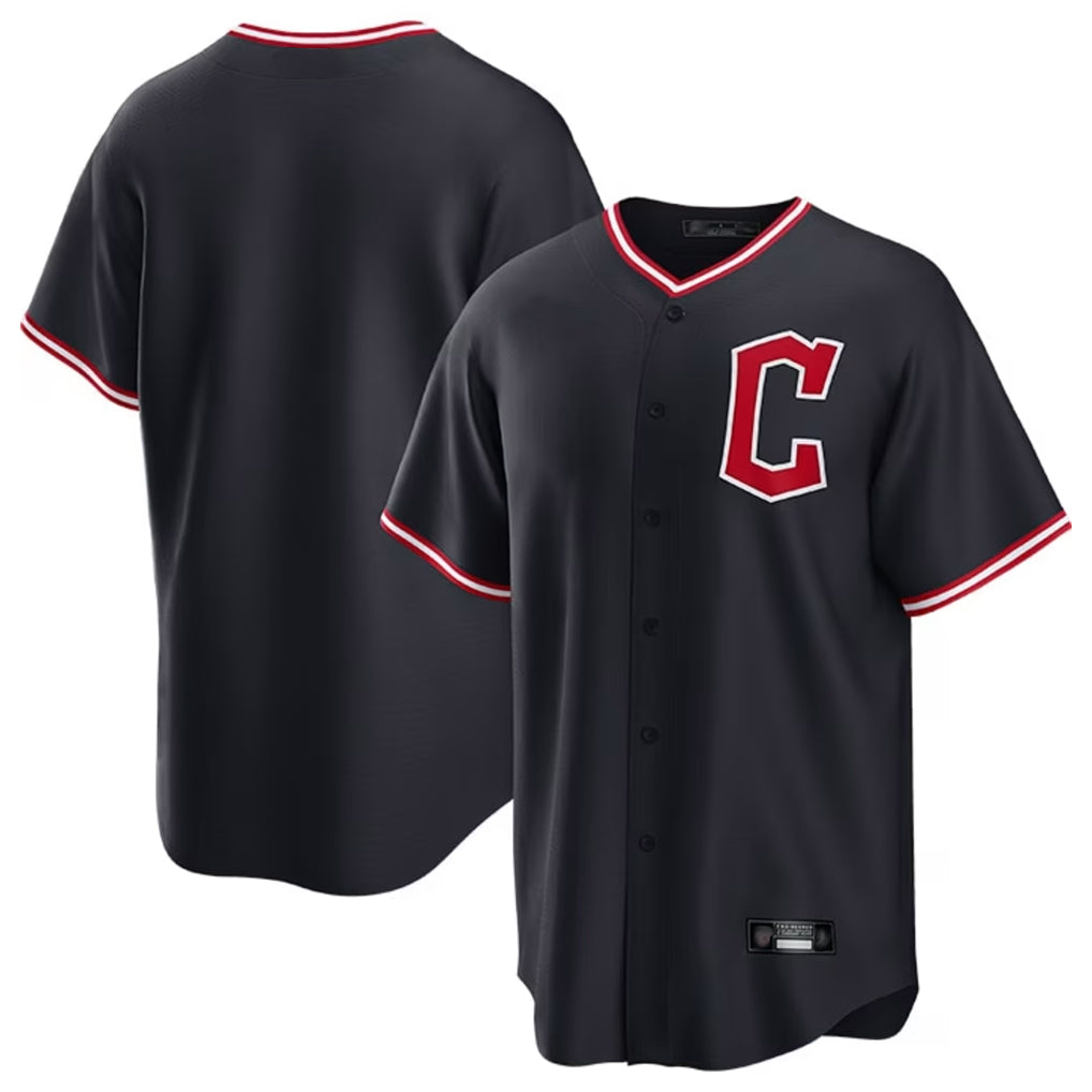 Vanessashop C.Guardians Navy Home Game Blank Player Stitched Jerseys