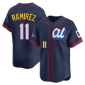Vanessashop C.Guardians #11 Jose Ramirez Player Navy American League All-Star Edition Limited Home Stitched Jerseys