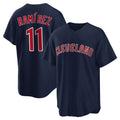 Vanessashop C.Guardians #11 Jose Ramirez Player Navy Game Home Stitched Jerseys