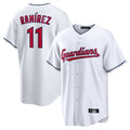 Vanessashop C.Guardians #11 Jose Ramirez Player White Home Game Stitched Jerseys