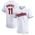 Vanessashop C.Guardians #11 Jose Ramirez Player White Limited Elite Home Stitched Jerseys