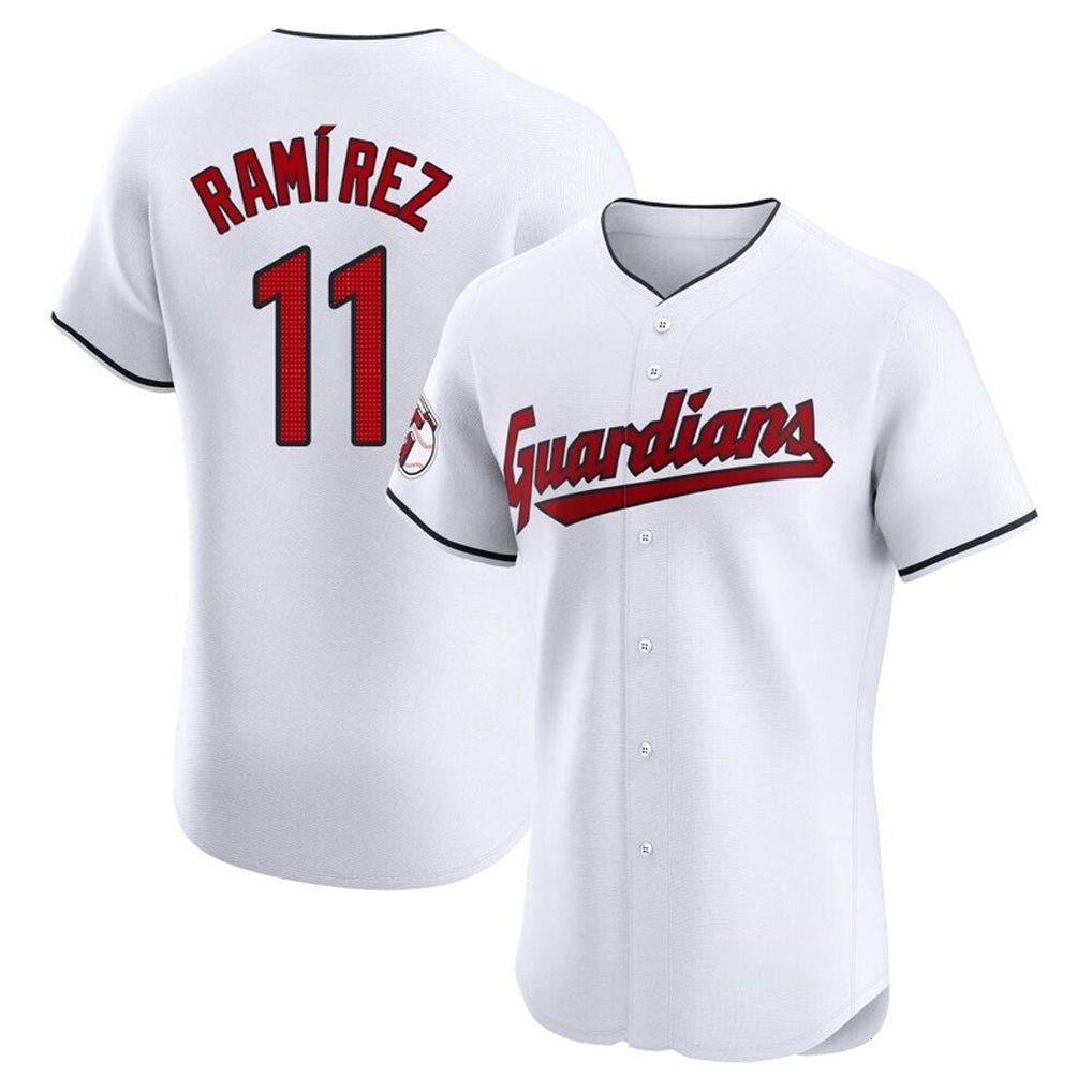 Vanessashop C.Guardians #11 Jose Ramirez Player White Limited Elite Home Stitched Jerseys