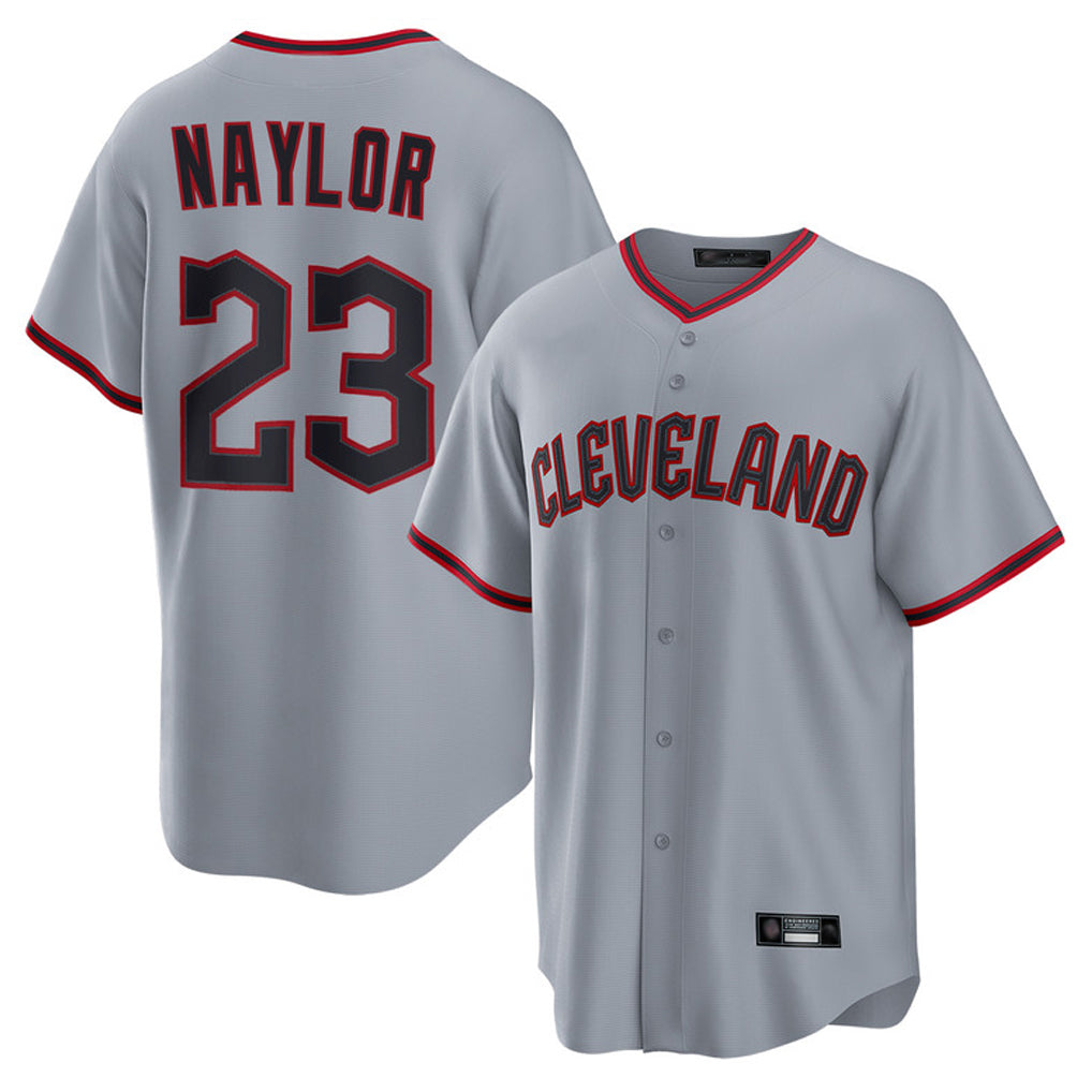 Vanessashop C.Guardians #23 Bo Naylor Player Gray Home Game Stitched Jerseys