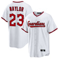 Vanessashop C.Guardians #23 Bo Naylor Player White Game Home Stitched Jerseys