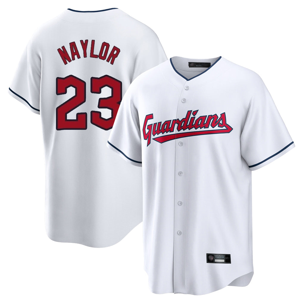 Vanessashop C.Guardians #23 Bo Naylor Player White Home Game Stitched Jerseys